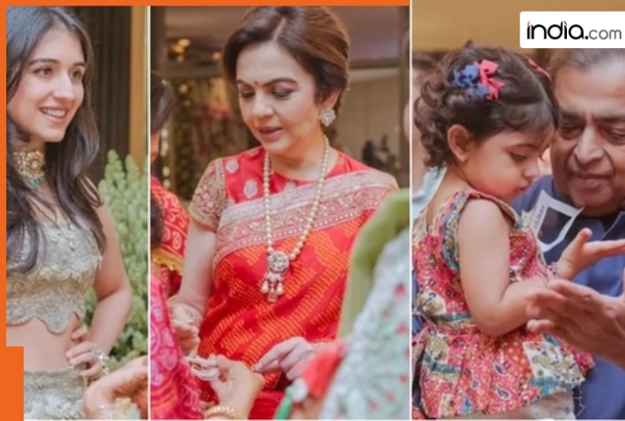From Mukesh Ambani, Nita Ambani to little Veda: Ambani clan turn heads in ethnic outfit at Mumbai wedding – S