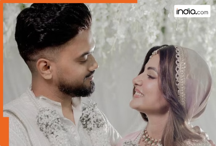 Hina Khan marries long-time boyfriend Rock Jaiswal in a dreamy white wedding: ‘We transcend all barriers…’ – See pics