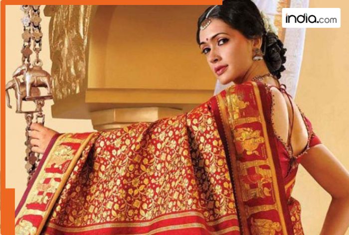 World's most expensive saree took 1.5 years to make, it is adorned with gold, diamonds and rubies, has a connection with Raja Ravi Varma, it is worth Rs...