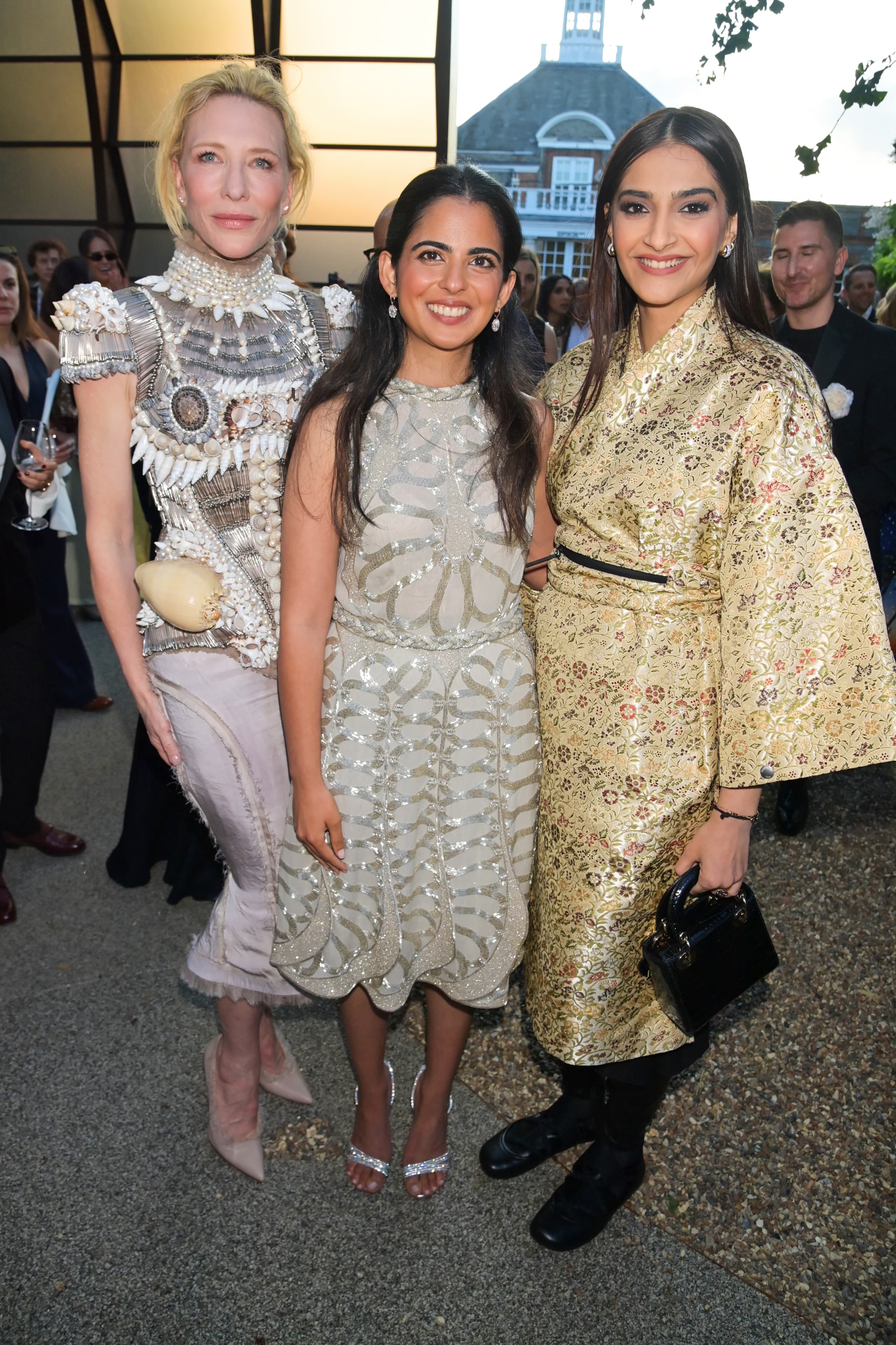 Mukesh Ambani’s daughter Isha Ambani makes sustainable fashion statement, repeats old champagne dress at a big event – See pics
