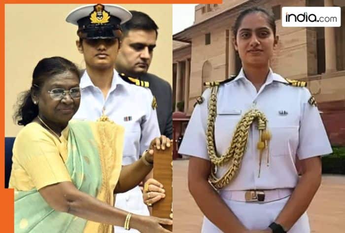 Meet Yashaswi Solankee, first woman navy officer to become President Droupadi Murmu's....