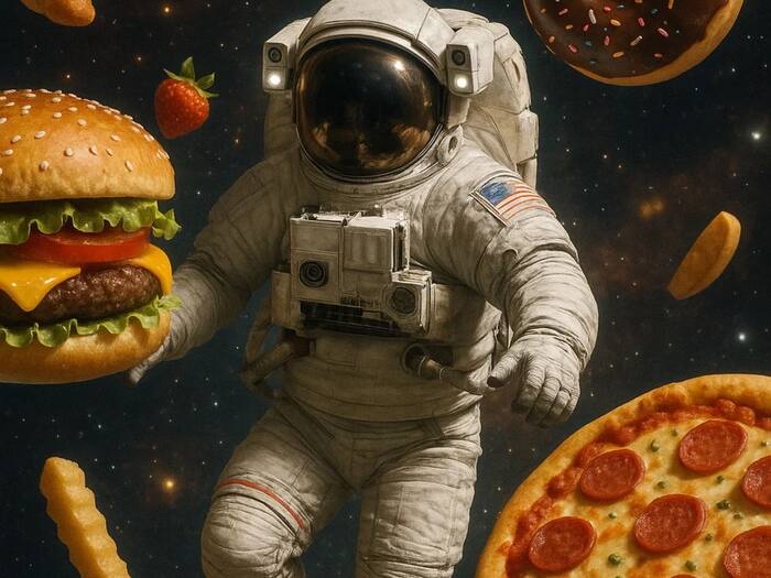 Astronaut eating schedule in Space