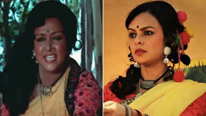 Bidita Bag as Hema Malinis body double Reshma Pathan in Sholay