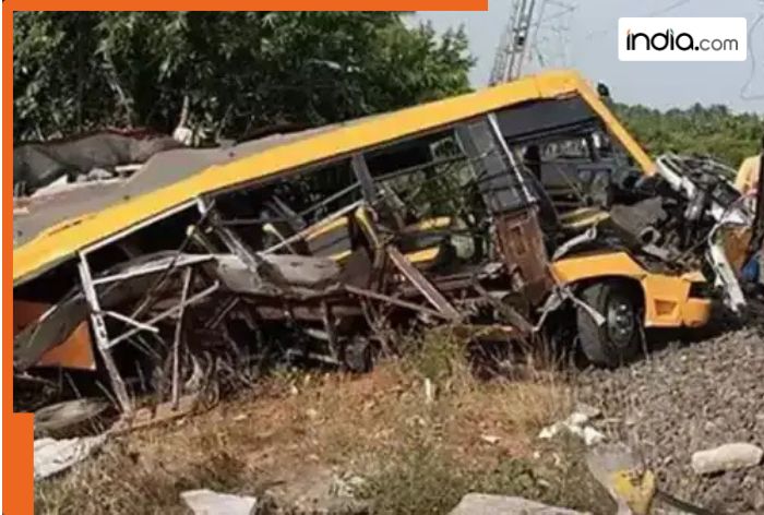 Passenger train collides with school van in Tamil Nadu’s Sembankuppam, 2 children killed