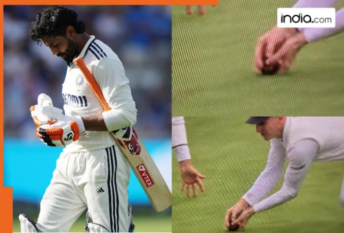 India vs England, Ravindra Jadeja wicket, Ravindra Jadeja controversial wicket, Harry Brook catch, Old Trafford, Cricket, cricket news, latest cricket news,