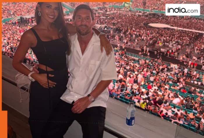 Lionel Messi, Lionel Messi with Famiy, Lionel Messi at Coldplay, Coldplay, Chris Martin, Sports, sports mews,