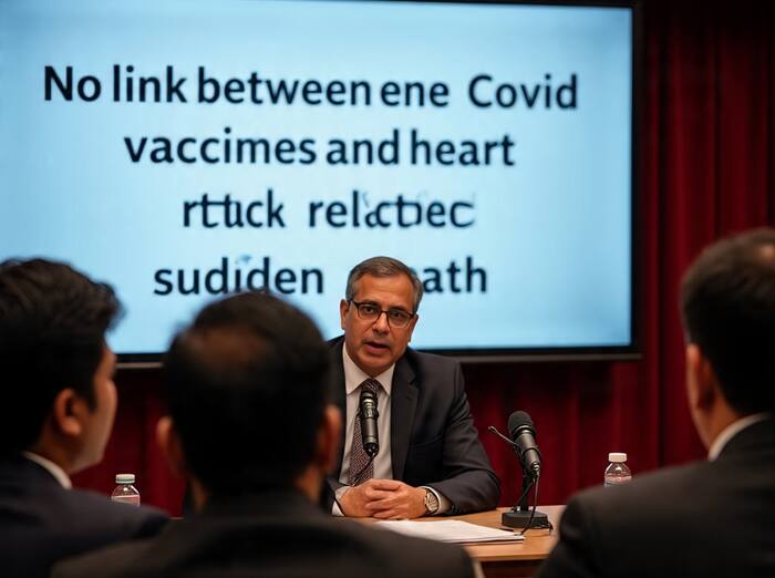 No link between Covid vaccines and heart attack