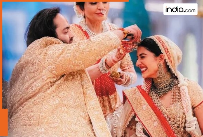 Radhika Merchant’s Shubh Aashirwaad lehenga had a special connection with Mukesh Ambani and Nita Ambani’s son Anant Ambani, it was…