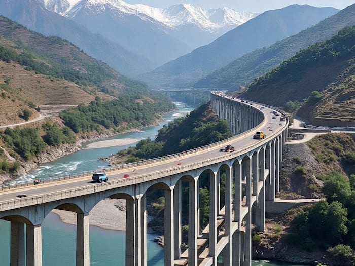 Chenab Bridge height