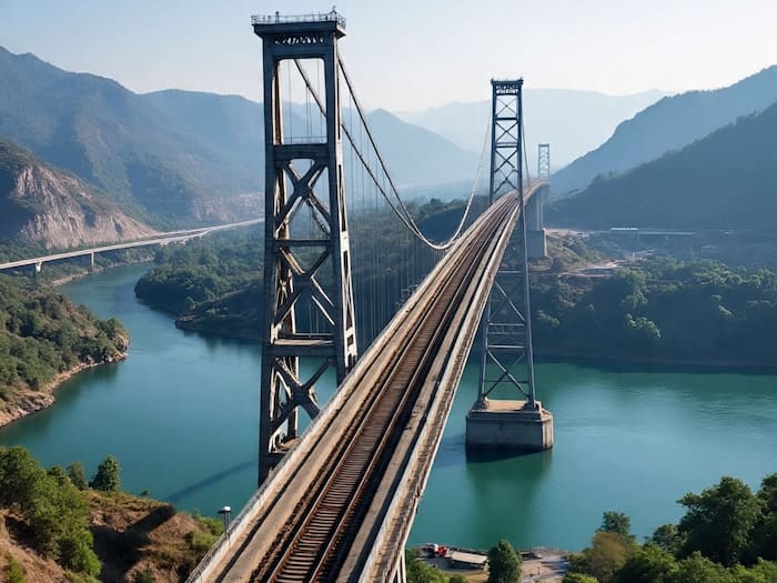Chenab Bridge length