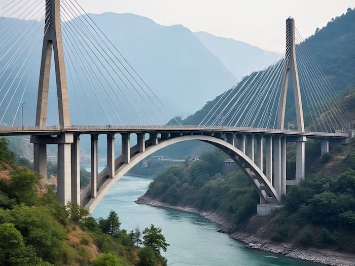 Chenab Bridge vs Eiffel Tower