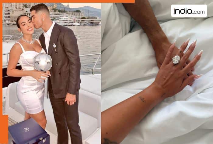 Cristiano Ronaldo, Ronaldo engaged, Portuguese star footballer, Cristiano Ronaldo's girlfriend, Georgina Rodriguez, Ronaldo and Georgina engaged, Ronaldo engaged, Al-Nassr