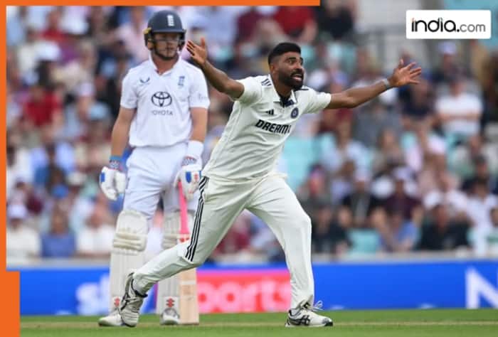 Mohammed Siraj, IND vs ENG 5th test, Ollie Pope, Siraj vs Pope, India vs England, Joe Root, Zak Crawley, Ben Duckett, cricket news, latest cricket news, sports news