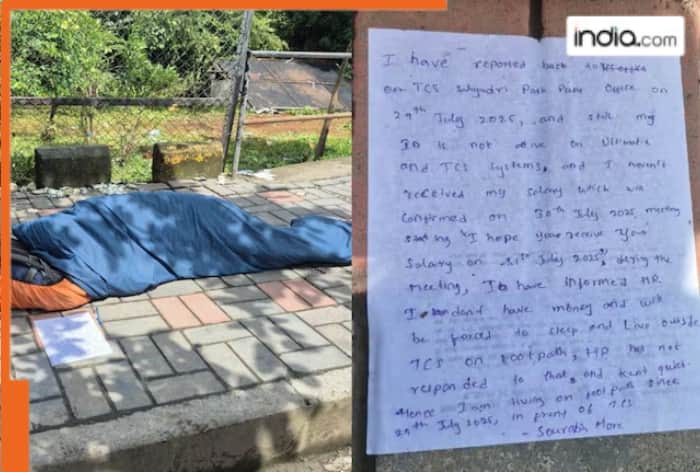 Ratan Tata's TCS employee sleeps on road, alleges company did not give salary for..., TCS says employee was...