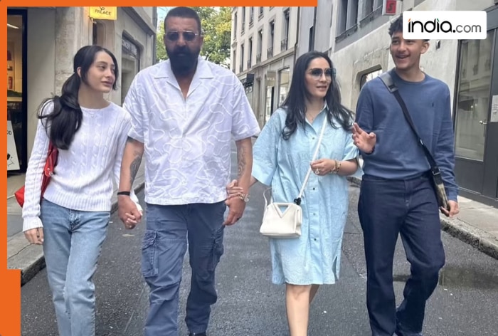 Sanjay Dutt enjoys a joyful vacation in Geneva, Switzerland with wife Maanayata and their kids Shahraan and Iqra, check out pictures