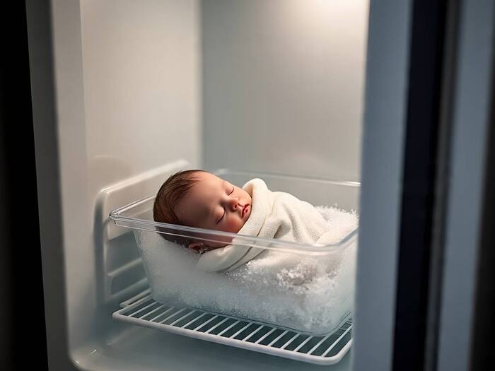 Baby frozen for 30 years before birth in america