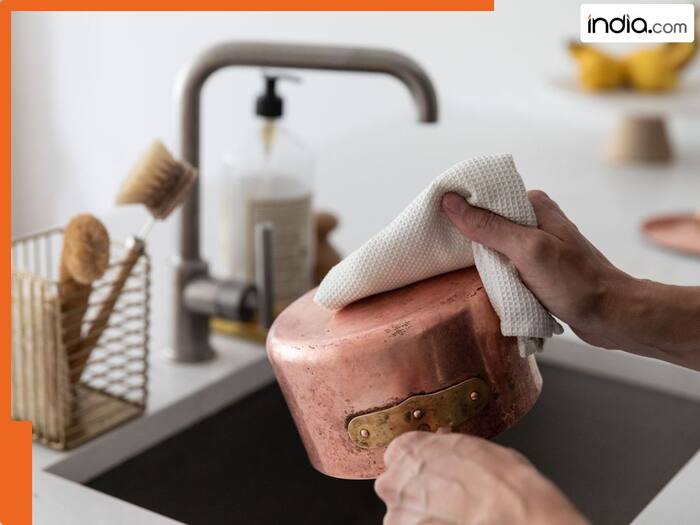 Copper utensils cleaning