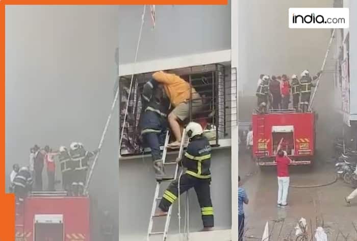 Fire, Dahisar, Mumbai, Shanti Nagar, Dahisar East, New Jankalyan Society, emergency vehicles