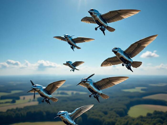 Aerial surveillance robot