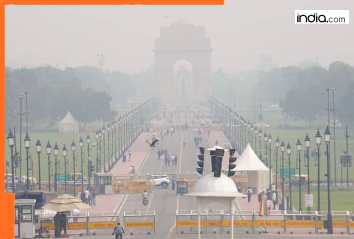 Delhi air quality: Toxic haze engulfs Delhi day after Diwali as AQI plummets to...; BJP govt accuses Punjab's AAP regime of...