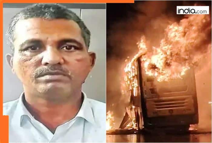 Kurnool bus fire: Bus driver who mowed down two-wheeler arrested, police say his license is...