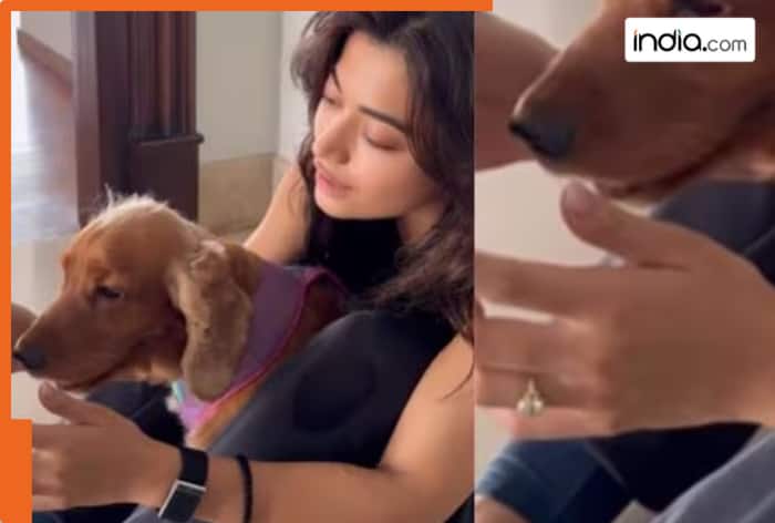 Rashmika Mandanna gives sneak peek of her big shiny diamond ring after engagement with Vijay Deverakonda, Fans say 'Hogai booking pakki' – WATCH
