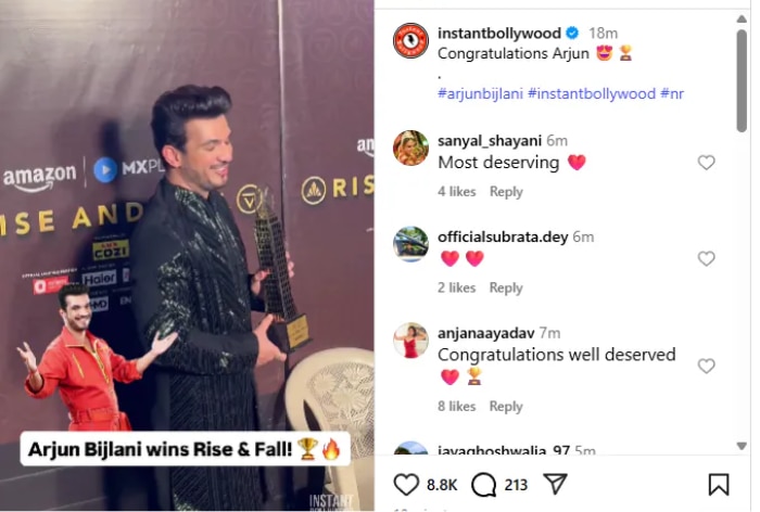 Rise And Fall Winner: Arjun Bijlani lifts trophy of Ashneer Grover’s reality show, says ‘I want to…’
