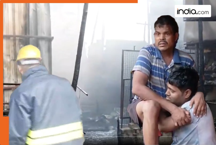 Visuals: Massive fire breaks out at vegetable market in Bhubaneswar, 20 shops reduced to ashes