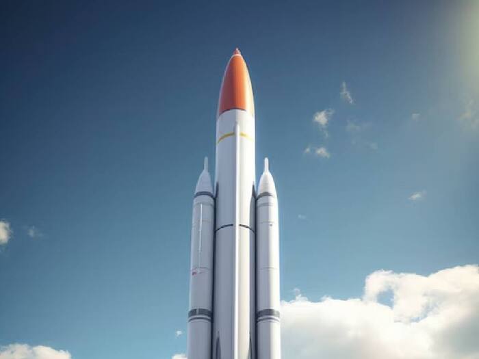 Rocket travel height in the sky