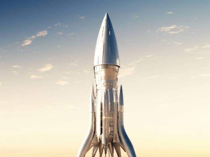 Rocket travel height in the sky