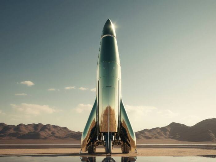 Rocket travel height in the sky