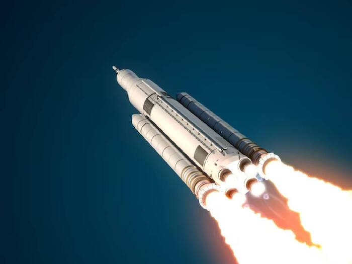 Rocket travel height in the sky