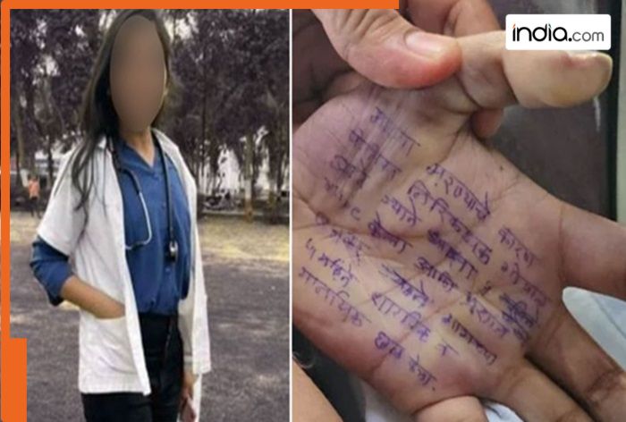 ‘Raped 4 times by sub-inspector… ‘: Woman doctor dies by suicide in Maharashtra’s Satara district, writes suicide note on hand