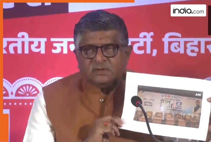 ‘Rahul Gandhi’s photo was missing’: Ravi Shankar Prasad slams Mahagathbandhan, says ‘every party’s symbol was there, but…’