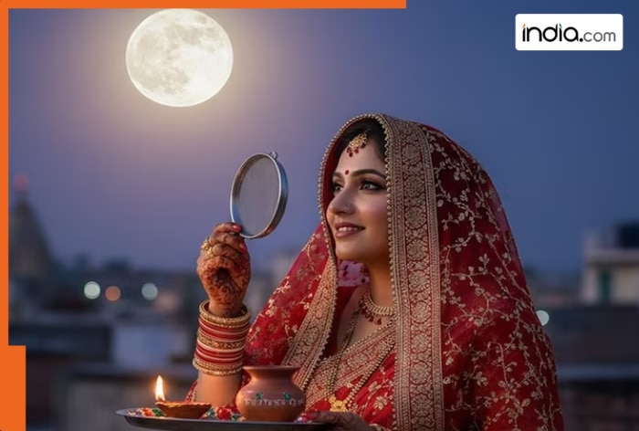 Karwa Chauth 2025 moon timing: Check city-wise moon rise timings for Delhi, Noida, Mumbai, Pune, Patna, Lucknow, Bengaluru, Amritsar