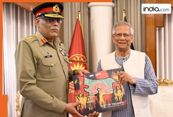 Anti India Yunus plans big conspiracy against India! Gifts Pakistani general controversial map depicting India's northeast...