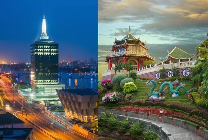 Lagos in Nigeria and Manila in the Philippines