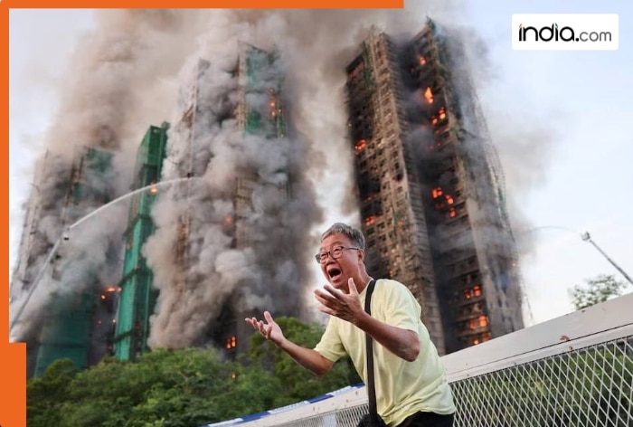 4 killed as massive fire engulfs 35-story building in Hong Kong, many trapped
