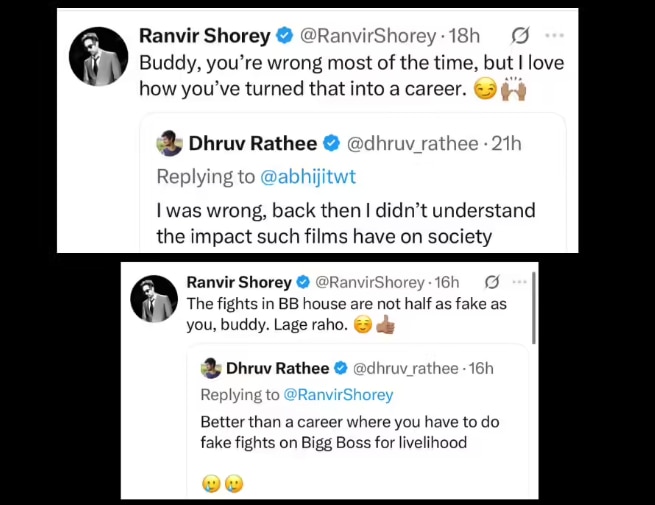 Ranvir Shorey reacts to Dhruv Rathee’s comment on Ranveer Singh’s Dhurandhar trailer, calls him…
