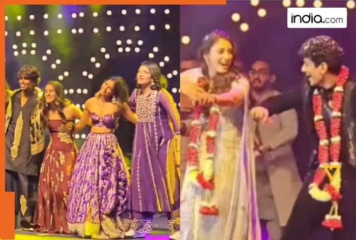 Smriti Mandhana and Palash Muchhal, Jemimah Rodrigues, Shreyanka Patil, Richa Ghosh, Renuka Singh, Shafali Verma, Palash Muchhal