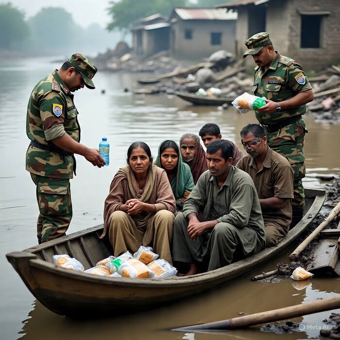 Indian army helping pakistan