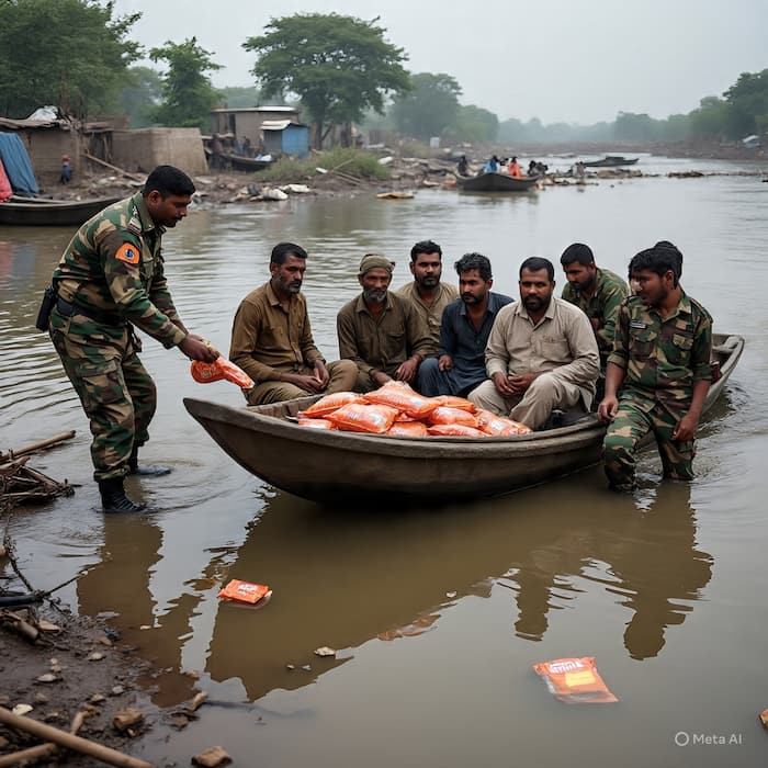 Indian people help pakistan
