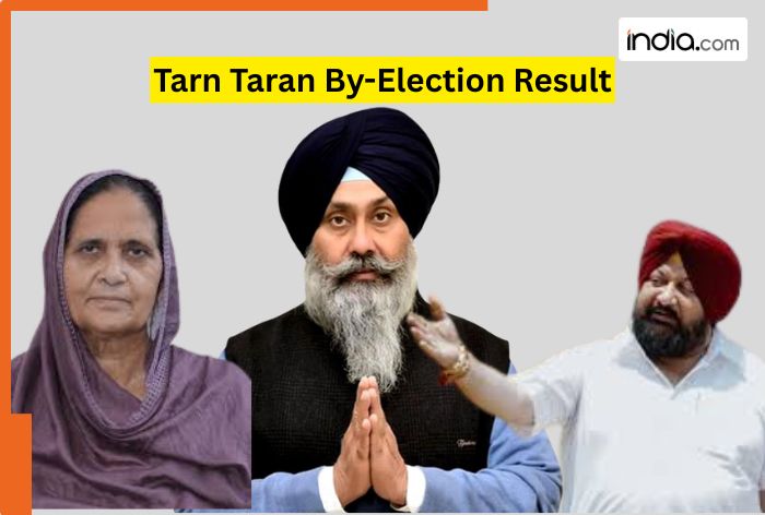 Tarn Taran by-election results 2025: AAP’s Harmeet Singh Sandhu leads against SAD’s Sukhwinder Kaur and Congress’ Karanbir Singh
