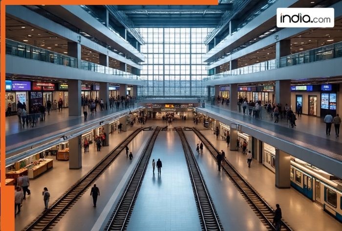 India's first railway station with 16 floors is built as multi-modal transport hub, to be key stop on Mumbai–Ahmedabad Bullet Train route, located in...