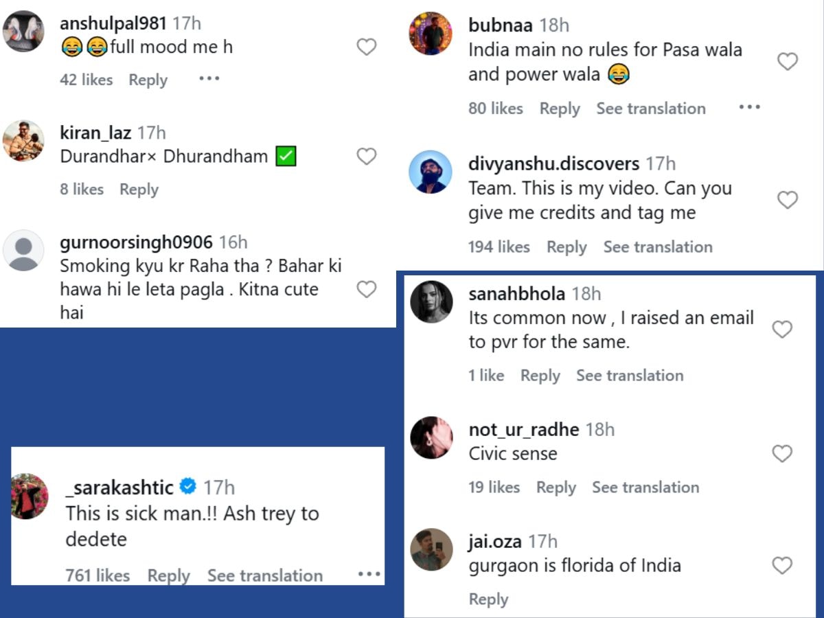 Comments on Instagram