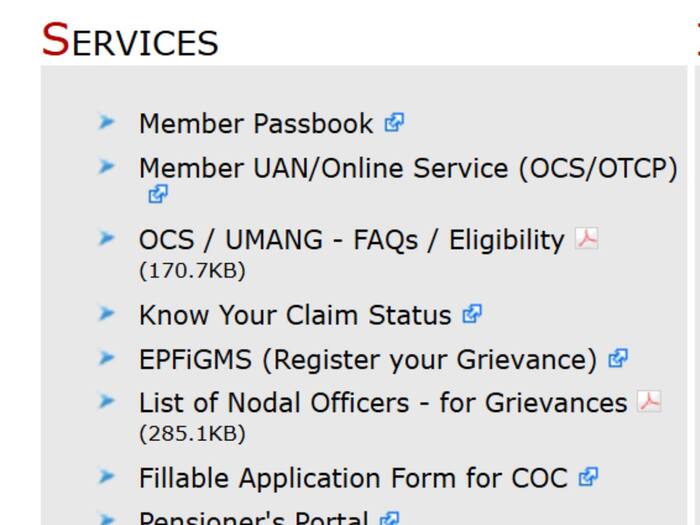 EPFO Account
