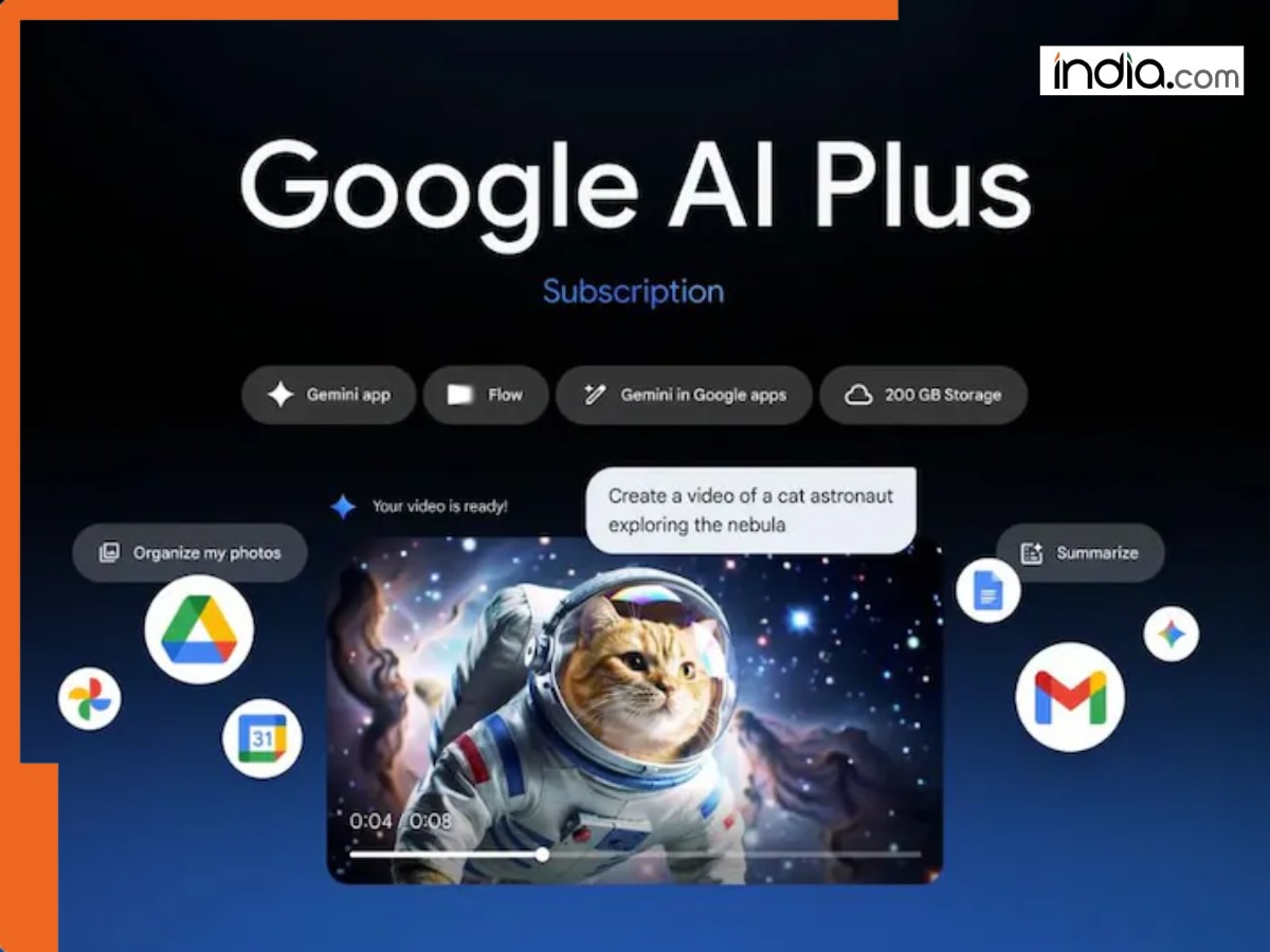 Google introduces AI plus subscription in India with enhanced Gemini features and 200GB cloud space