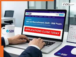 SBI SO Recruitment 2025: Applications for 996 posts closing today - Apply now at sbi.co.in