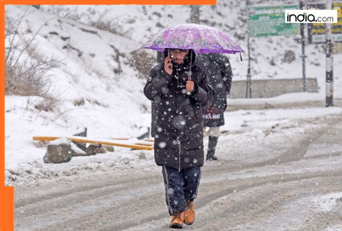 Cold wave in North India: Jammu and Kashmir’s Sonamarg freezes at minus 8.9 degrees, light snowfall in Himachal