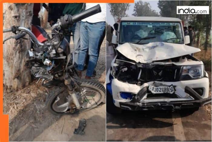 Haryana accident: Teen, grandmother, 72, among 3 of family killed as jeeps rams two-wheeler in Nuh; CCTV footage shows...